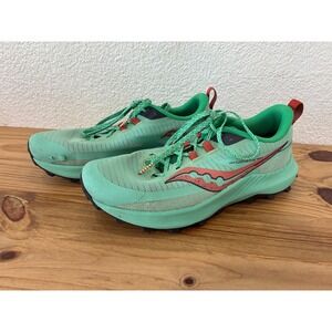 Saucony Peregrine 13 Womens Trail Running Shoes Mint Green S10838-25 Size 8.5